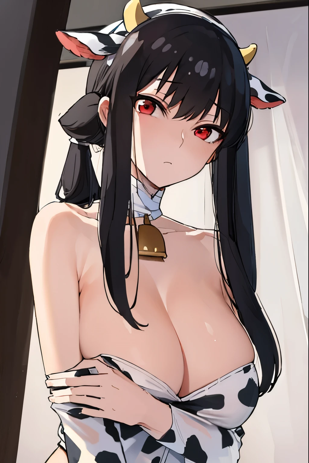 Yobriya Ratatata, briar rose tartare, By bangs, side locks, shairband, (red eyes:1.5), brunette color hair,
broken cleavage, exposed bare shoulders, underdressing, 鎖骨, pantiess, underwear only, underdressing,
BREAK indoors, Beds,
BREAK looking at viewer, (cow boy shot:1.5),
BREAK BREAK BREAK (tmasterpiece:1.2), Best quality at best, A high resolution, Unity8k wallpapers, (illustratio:0.8), (美丽细致的眼睛:1.6), Extremely detailed face, perfect litthing, extremely detremely detailed CG, (Perfect hands, perfect anatomia),
