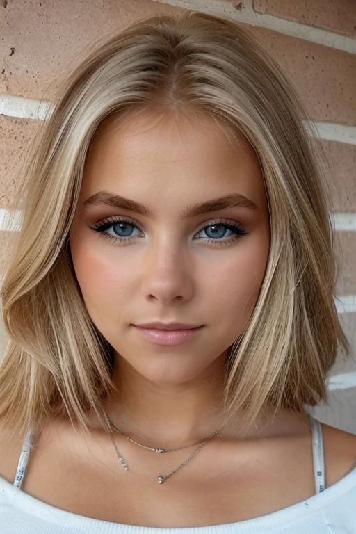 suédoise blonde yeux bleus mince cheveux long