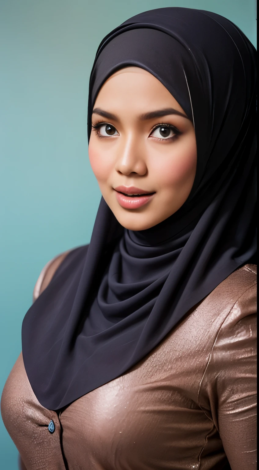 (((MALAY HIJAB GIRL))), (realistic, photo-realistic:1.4), Flat Chest