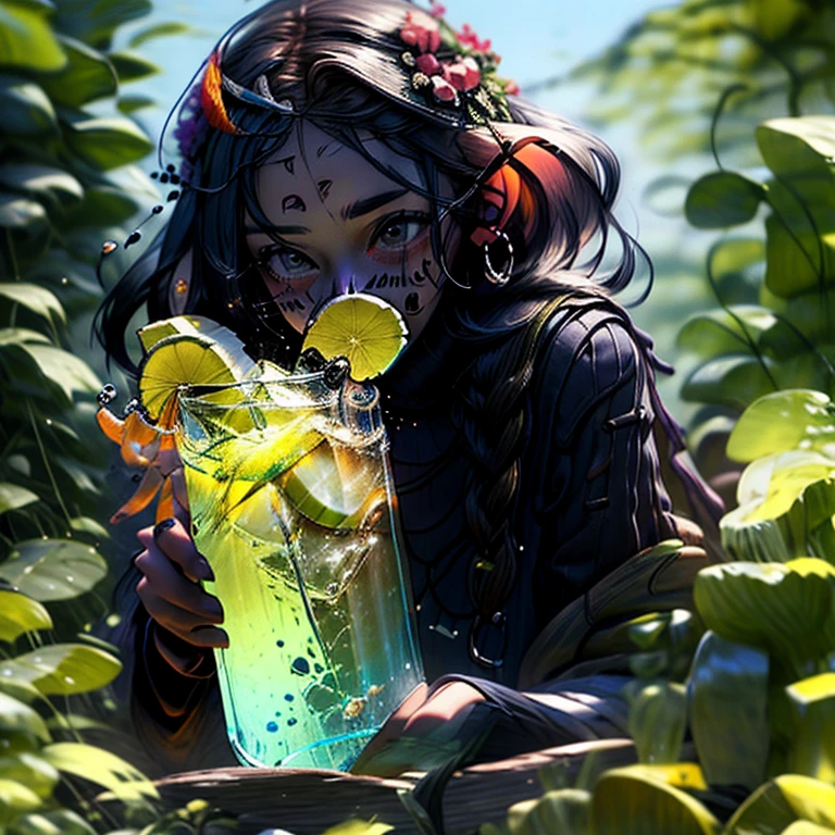 July Potion,Garrafa de cristal,Efeito Especial