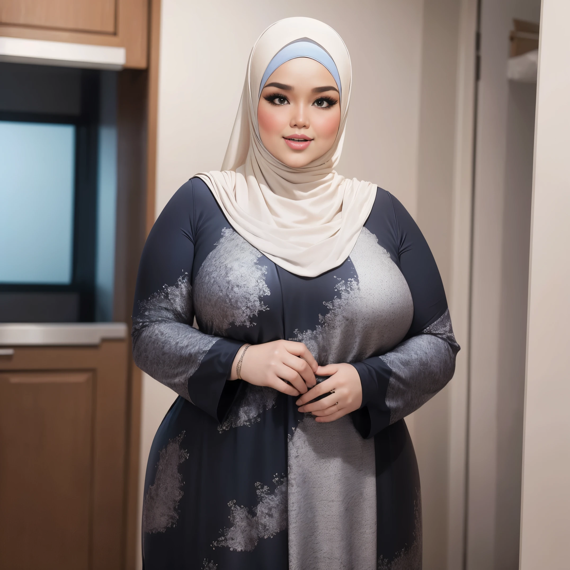 Chubby, BBW, Naked, ("Hijab"),