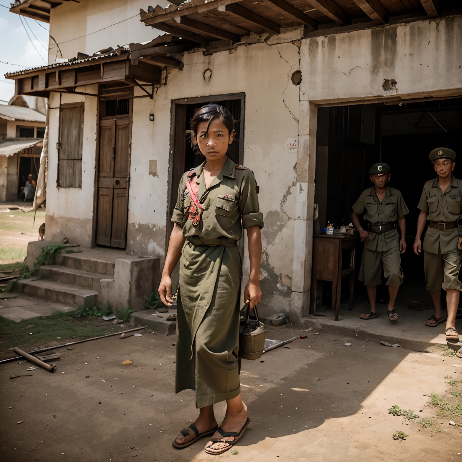 World War II in Myanmar with color