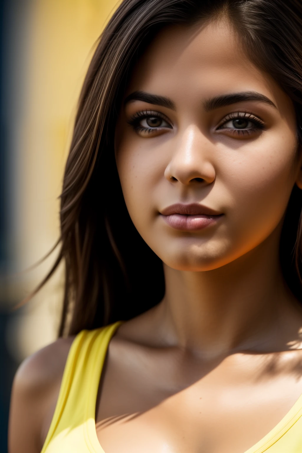(La mejor calidad,4k,HDR,High detail:1.2), a portrait of a brazilian girl, Beautiful, atractivo, aesthetic