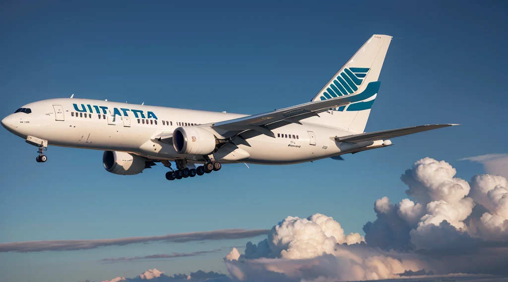 Jet airliner、BOEING777、(((ultra best quality, masterpiece))), (((ighly detailed)))