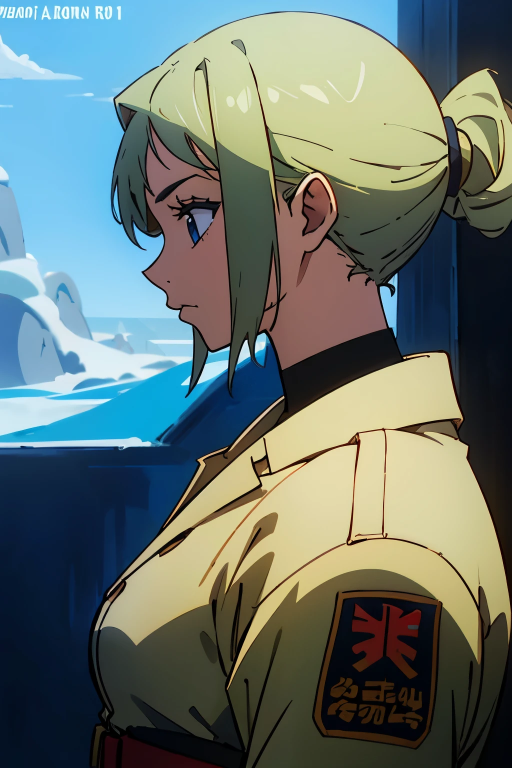 soldiers girl with a cool profile 10yaers old