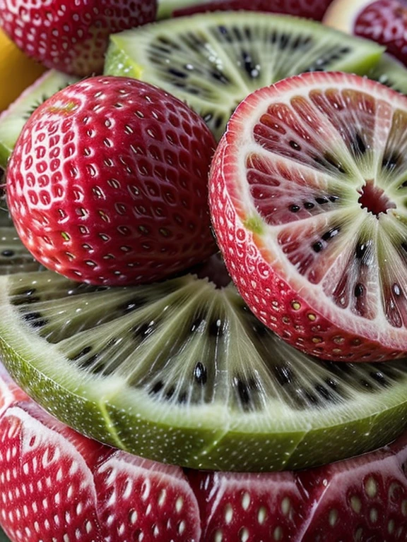 (brightly colored) Fruit salad,(vibrant) kiwi,strawberry,orange,grape,(refreshing) juicy fruits, (tasty) mix of flavors, (enticing) visually appealing,(mouth-watering) fruits, (slices of) fresh fruits,(healthy) and delicious,(colorful) assortment of fruits,(succulent) kiwi slices,(juicy) strawberry chunks, (zesty) orange segments, (plump) grape clusters, (crisp) and (juicy) bites, (bursting with) flavor, (refreshing) summer treat, (delightfully) tangy, (sweet) and (tart) blend, (irresistible) juicy goodness, (perfectly ripe) fruits, (mouthwatering) combination of textures,(vibrant) color palette, (high-res,photorealistic) image, (vivid) and (lively) colors, (beautifully) arranged, (freshly) made, (exquisitely) captured, (highlighted) by natural lighting, (mouthwatering) aroma, (tempting) presentation, (deliciously) ripe, (mouthwatering) texture, (exquisite) details of each fruit, (irresistibly) delectable, (mouthwatering) summer sensation, (invigorating) burst of flavor,(energizing) and (refreshing) fruits.

This is what you can use Stable Diffusion prompt。Remember to output in the required format！