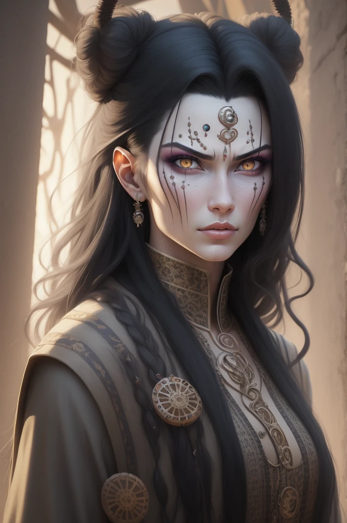 {-erro_de_anatomia:1.0} estilo anime, Masterpiece, absurdities, Orochimaru\(Naruto\), 1girl Solo, Mature woman, Oversized shirt with broad shoulders, Perfect composition, Detailed lips, large breasts, Beautiful face, body proportion, Blush, Long hair, yellow eyes, Soft gauze, Super realistic, Detailed, photo shoot, Realistic faces and bodies, masterpiece, best quality, best illustration, hyper detailed, 1 girl, solo, glamorous, blushing, whole body