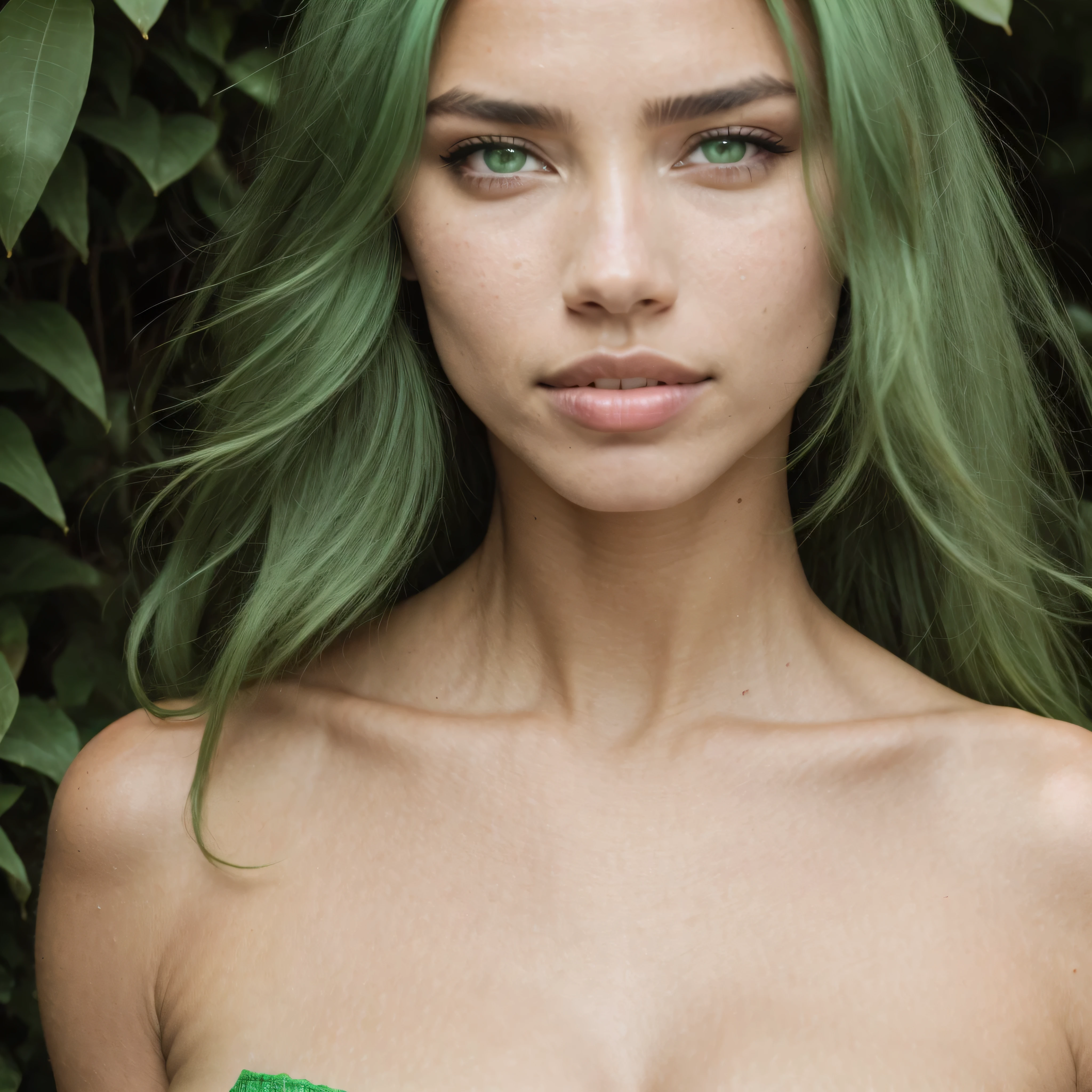 Woman in bikini, Seios muito grandes, Menina sexy com olhos verdes, Sexy menina de cabelo castanho, Selfie, Cara de Abril Lavigne, corpo inteiro, (topless), No quarto