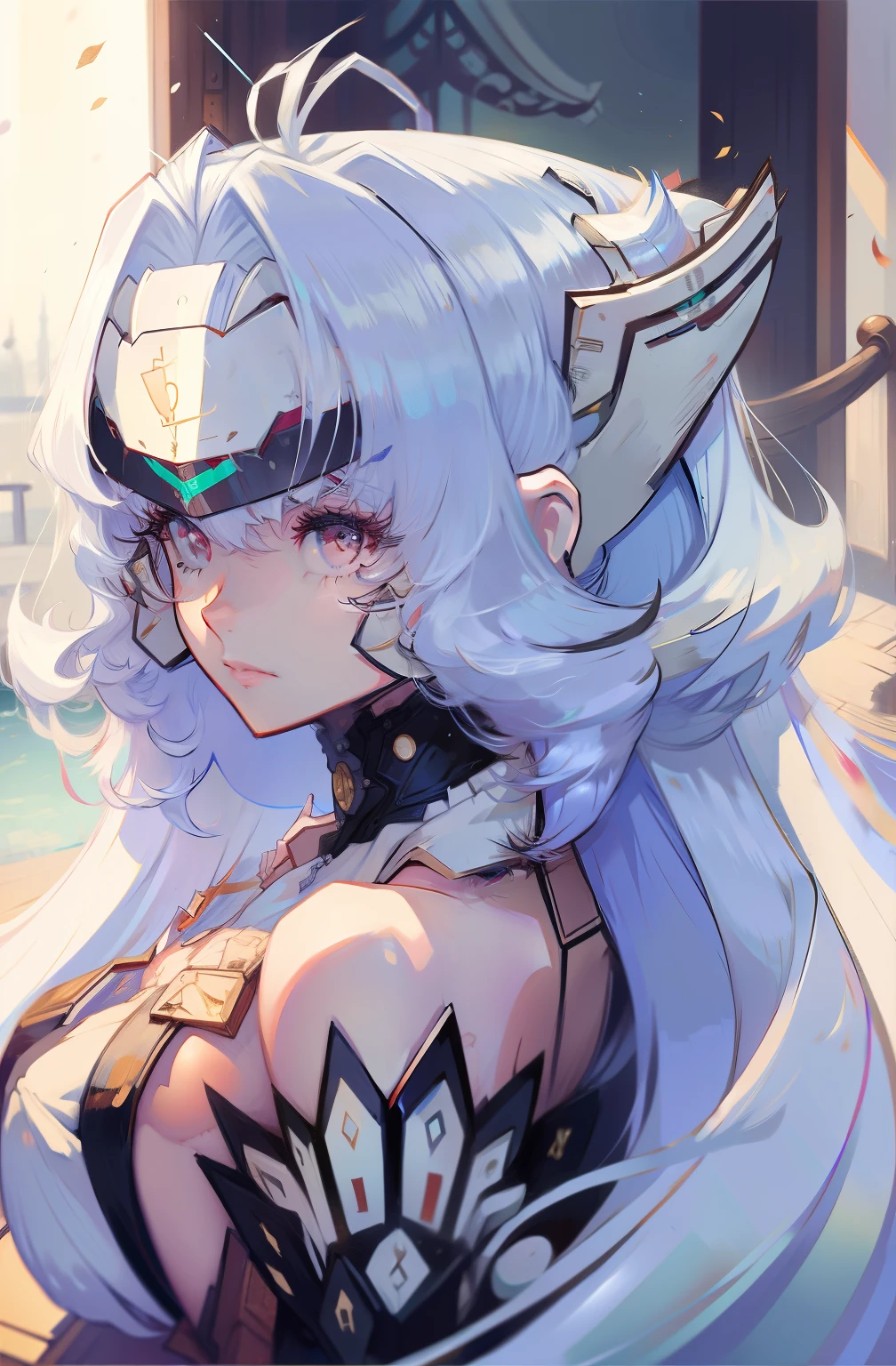long white hair
