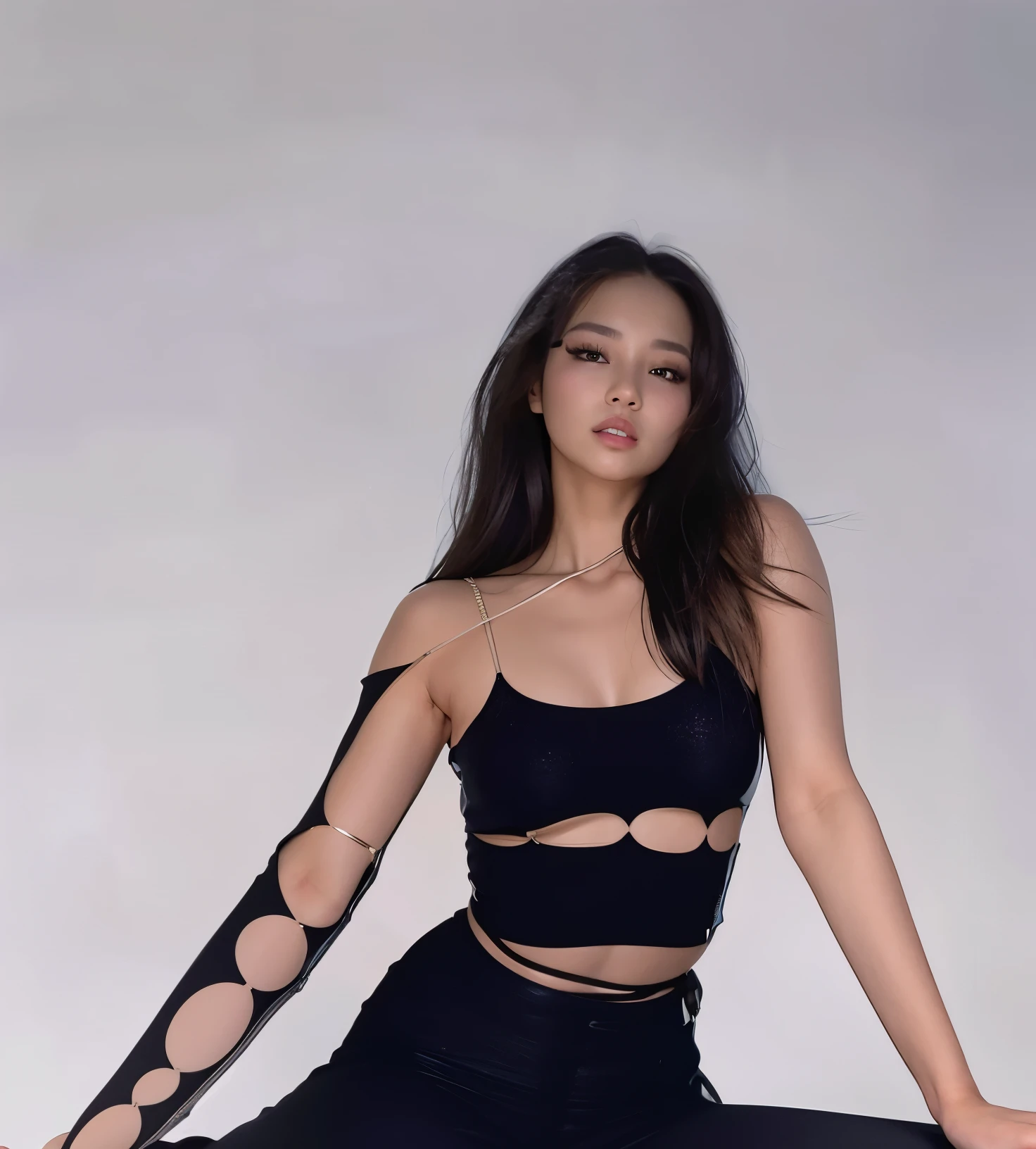 devastated woman in black blouse and black pants sitting on a white surface, Lalisa Manobal, jennie blackpink, Xision Wu, Modelo de moda feminina coreana, gorgeous chinese model, jia, imagem vazada, Jisoo do Blackpink, foto de modelo de menina slim, linda mulher coreana jovem, tzuyu de duas vezes, Wenfei Ye, Heonhwa Choe