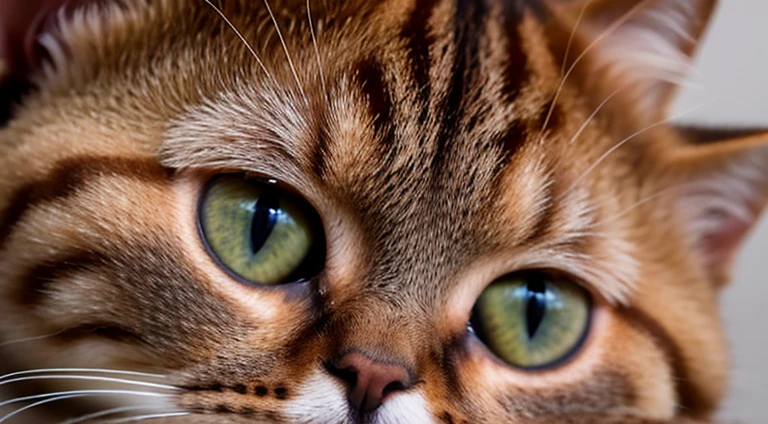 vertical close-up of a beautiful European shorthair cat