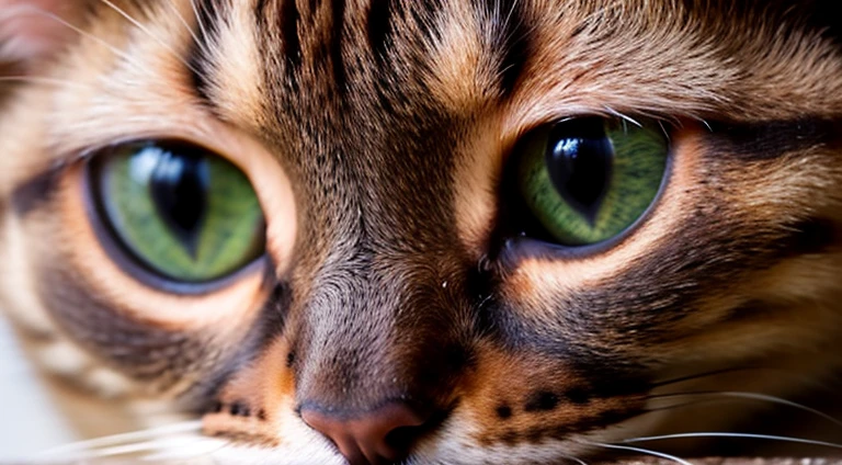 vertical close-up of a beautiful European shorthair cat