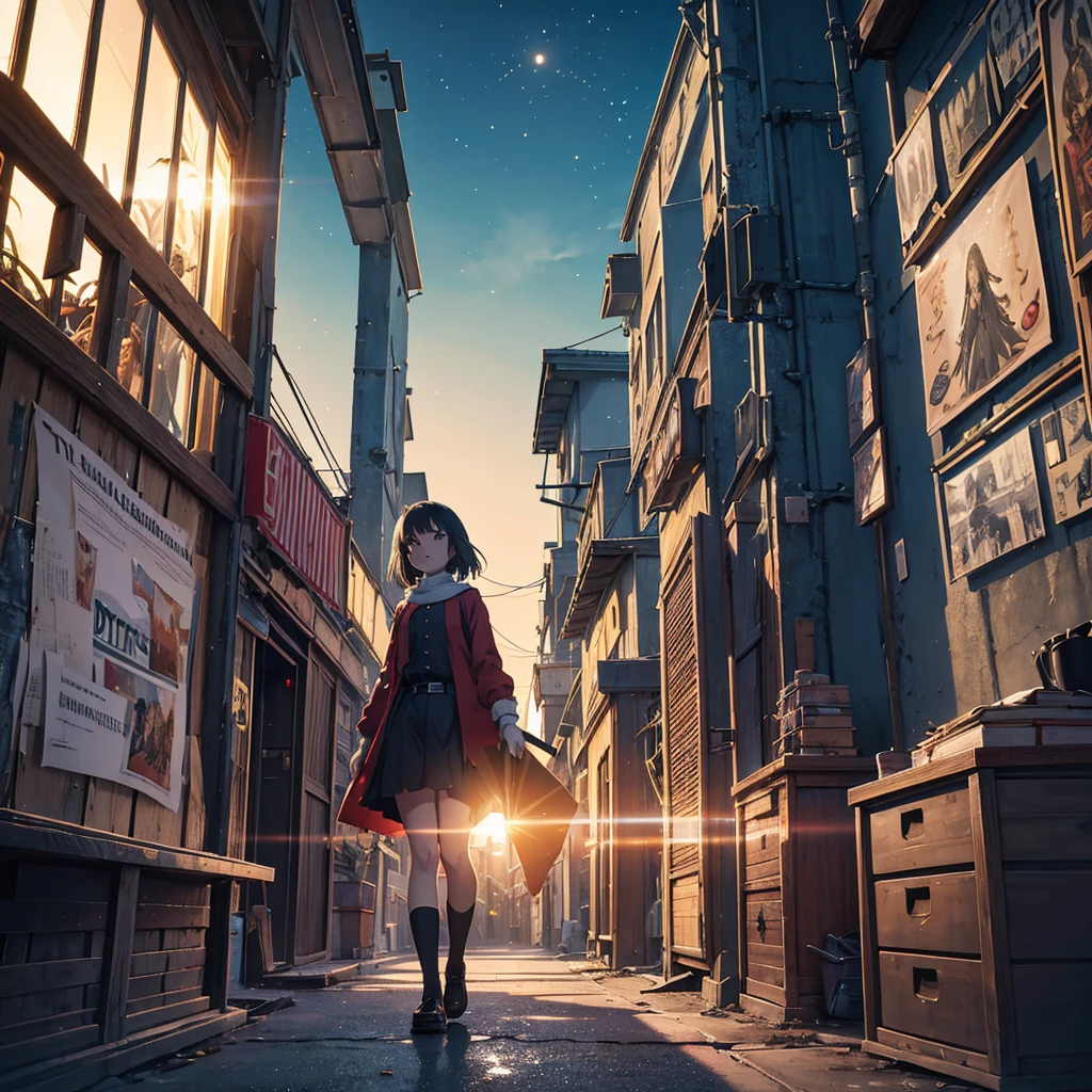Christmas, Surrealistic Girls Christmas Photo, Dramatic Lights, Pale Sunrise, Cinematic Lighting, Tattered, Low Angle, Trending in Art Station, 4K, Surrealistic, Intensive, Extreme Detail, Unreal Engine 5 , Cinematic, Masterpiece, Studio Ghibli Art, Complex Artwork by John William Turner