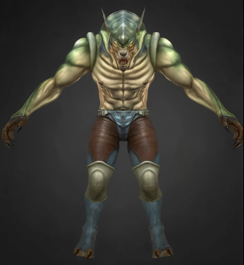 (masterpiece),(best quality:1.0),(ultra high resolution:1.0),monster, werewolf, menacing look,claws, wolfteam, face focus, 8k wallpaper, full body