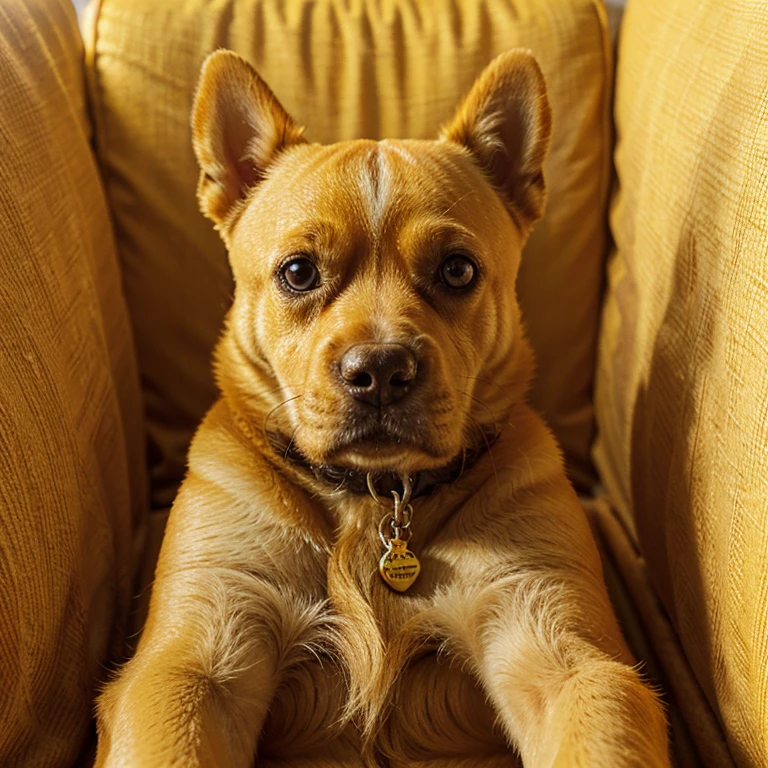 Cachorro amarelo.cachorro bem amarelo.cachorro muito amarelo