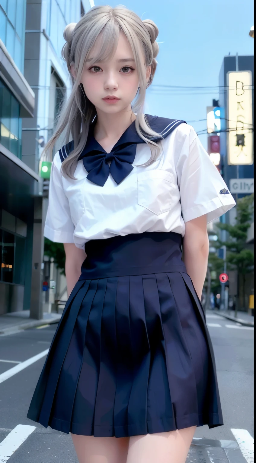 Heavy makeup,((16 years old)),smile,blonde,Japanese,White shirt, Ribbon tie, Pleated skirt, Micro Mini Skirt, loafers, whole body,Beautiful thighs,Sitting,Real schoolgirl:1.3,Honor student,Classroom during lesson,Spread your legs,(Flashy Nails:1.3),(Showing off panties:1.3),(Small breasts:1.3)