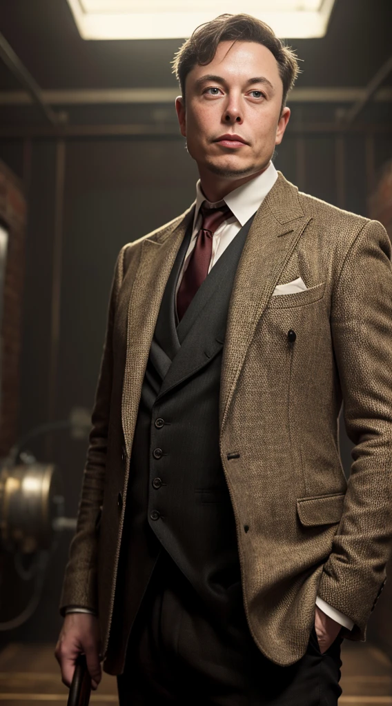 elon musk in the peaky blinders style