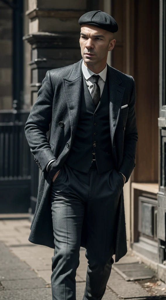 zinedine zidane in the peaky blinders style