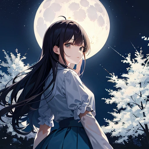 The moon is beautiful, isn't it?、Can I cry a little??