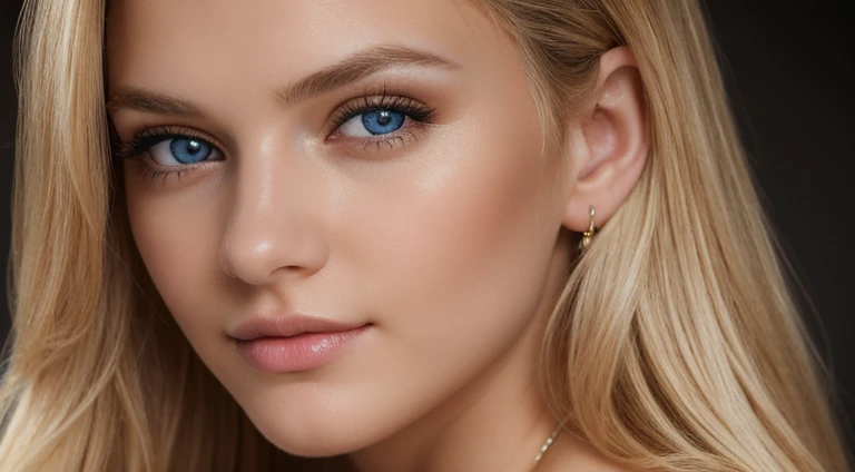 "(best quality,4k,highres,masterpiece:1.2),ultra-detailed,portrait,beautiful blonde 21-year-old model,gorgeous detailed eyes and lips,sweet and charming expression,55mm lens,studio lighting,highly detailed skin texture,medium-sized bust"