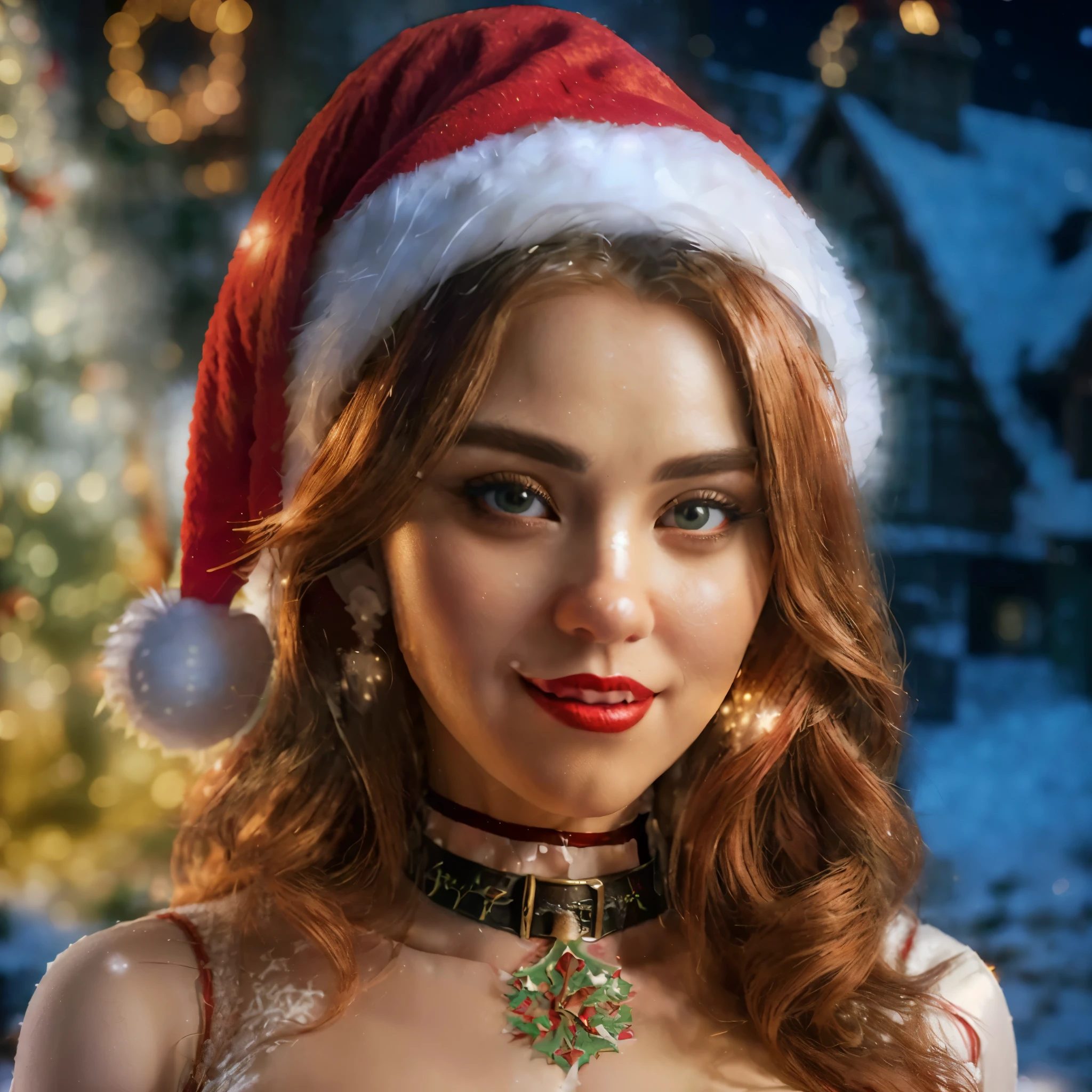 (best quality,4k,8k,highres,masterpiece:1.2),ultra-detailed,(realistic,photorealistic,photo-realistic:1.37),luciewilde,woman,lady,female,sexy,erotic,Christmas Elf outfit,red and green costume,detailed dress,dainty and charming dress,short skirt,sparkling accessories,long legs,long hair,smiling face,beautiful detailed eyes,beautiful detailed lips,extremely detailed eyes and face,long eyelashes,cute expression,playful attitude,festive setting,Christmas display,mall,decorated Christmas tree,vibrant ornaments,kids,children,toddlers,having fun,excited,playing with colorful boxes,giggling,cuteness overload,full body shot,colorful lights,glowing decorations,fairy lights twinkle,shimmering tinsel,lively atmosphere
