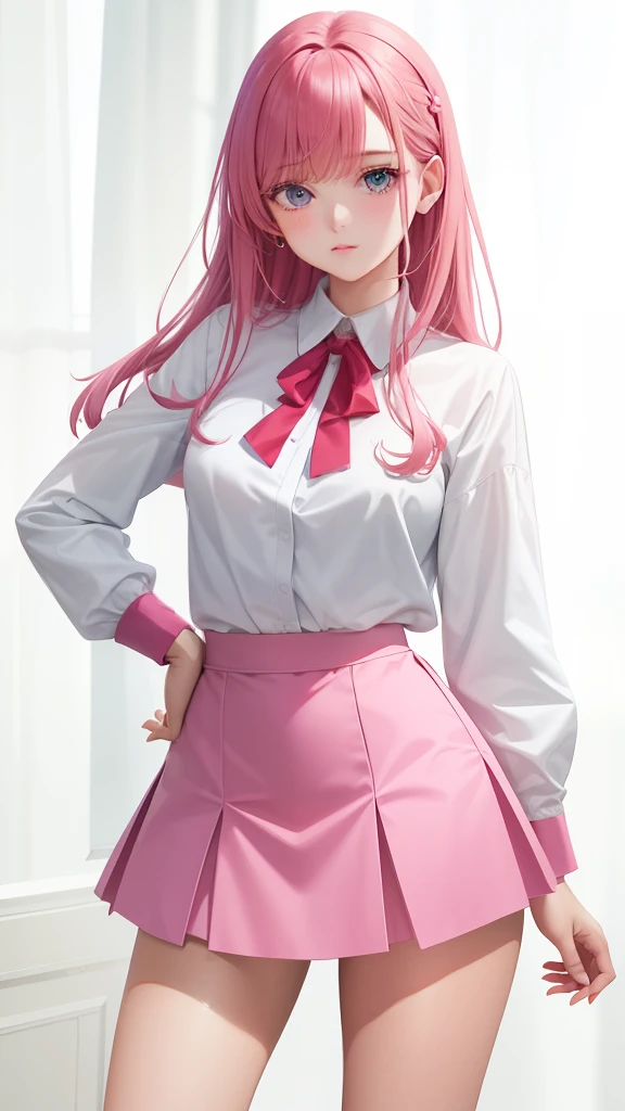 1girl in, sayla mass, Elegant, masutepiece, Convoluted, Army pink uniform dress with a super miniskirt so short you can almost see your pants.........、Pure white panties、Please squat down and show me your white panties.........、Super miniskirt You can see the pants in the miniskirt、White panty、Realistic, Best Quality, absurderes, high face detail, Perfect eyes, 18 years old, Cowboy Shot, realization、, Vibrant colors, Pink Uniform, Skirt、Photography、Gravure photography style、Real Images、Top image quality、1girl in, sayla mass, Elegant,Spread Leg,Show white panties, masutepiece, Convoluted,Ultra mini skirt、White panty、 Realistic, Best Quality, absurderes, high face detail, Perfect eyes, 18 years old, Cowboy Shot, , Vibrant colors, White uniform, Skirt