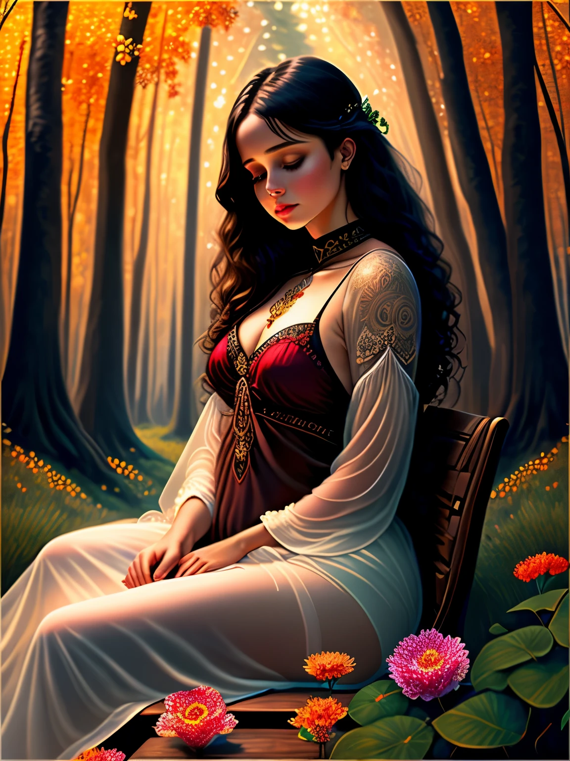 a painting of a red rose on a black background, amazing fantasy art, rich deep colours masterpiece, awe sublime, gold noble, kisses are wordless spells, dorne, wow it is beautiful, 3d intricate shapes, author unknown, by Penny Patricia Poppycock, very beautiful photo, beautiful avatar pictures, deep colour\'s, ad image, maroon red, (masterpiece), best quality, expressive eyes, perfect face, highly detailed, high resolution, beautiful, (masterpiece), best quality, expressive eyes, perfect face, 1 sexy girl in forest clothes, flowers, leaves, mandalas, fractal, Sleeping Beauty, by Bella🦋 full body, beautiful girl sleeping, room with mirror, girl sleeping in bed and sheets, old clock and lamp on the table, full body, black hair, transparent clothes, open legs, view of the pubic hair, 1 sexy girl in see-through forest clothes, exposed breasts, open see-through t-shirt, mandala and flower tattoos, best quality, masterpiece, illustration, very delicate and beautiful, highly detailed, CG, Unity, 8k wallpaper , ridiculous, huge file size, very wide lens, soft lighting, Sleeping Beauty, by Bella🦋 full body, beautiful sleeping girl, full body, black hair, transparent clothing, slight smile, legs open, pubic hair view, 1 girl sexy in transparent forest clothes, exposed breasts, open transparent t-shirt, tattoos of mandalas and flowers, transparent clothes, transparent clothes showing the naked body, beautiful vagina, vagina with soft hairs, closed eyes, Latin girl sitting on a bench park, girl sitting on a garden bench, oil painting, floating hourglass, ((hourglass in woman's hand)), latin tanned skin, full moon night sky, falling autumn leaves, autumn leaves in the wind, black and brown hair, long hair floating in the wind, girl looking at an hourglass, nsfw,(( Felicity Jones)), (sensual), (Extremely beautiful), (erotic:1.2), (sublime:1.0 ), (Extremely sensitive:1.0), (wise and understanding:1.2), (feminine:1.2), (intricate: 1.2), (masterpiece). ),Extremely detailed, hyper-