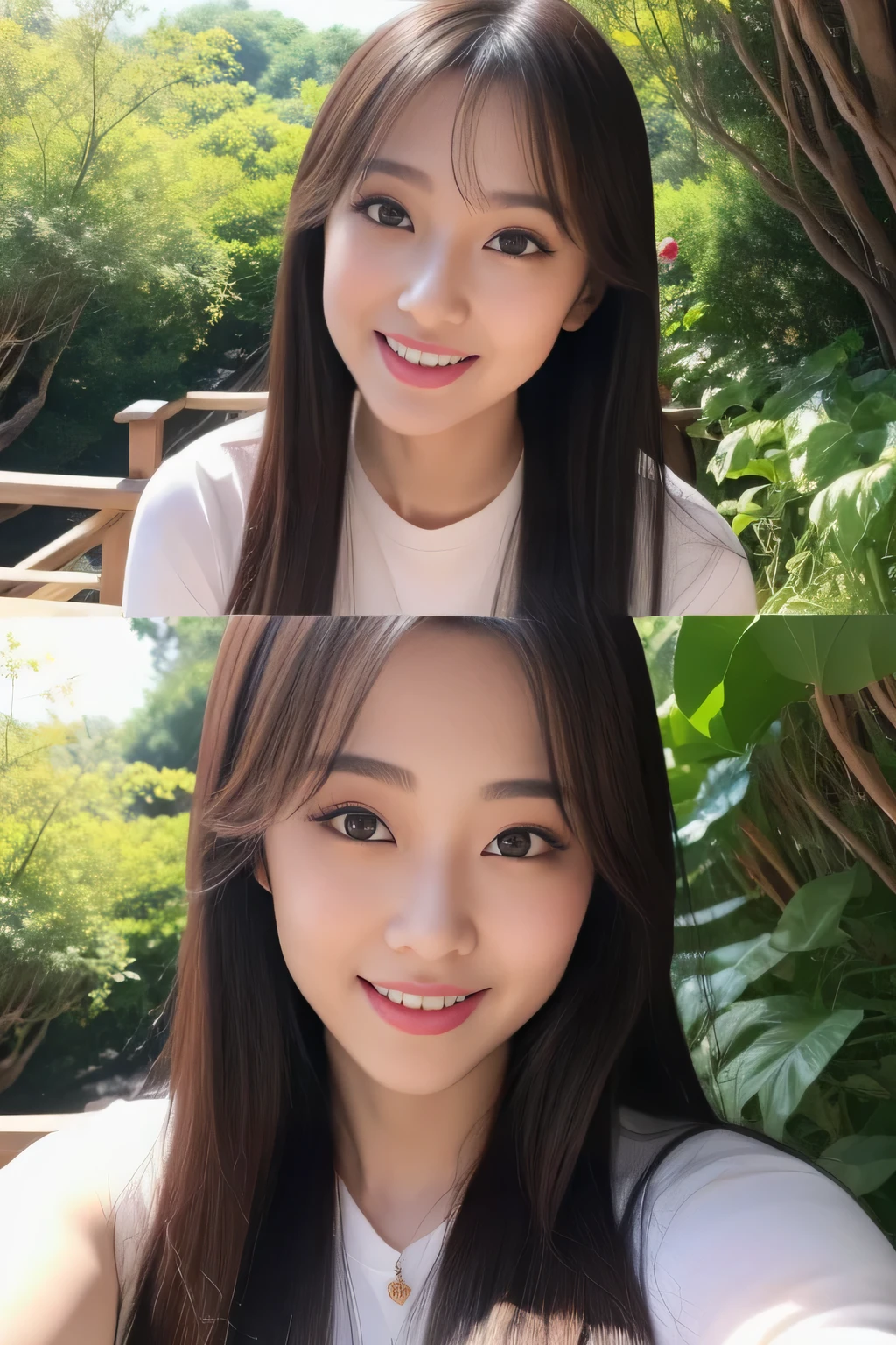 (The beauty created by AI is the best、I was impressed)、Amazing appearance and beauty、masterpiece、Japanese Le Body Esbian、Great affection、(high-level image quality,hightquality,8k picture),Sexy Idol、In the wilderness、In a natural、Idols do not stop、Idols are amazing、I love you and want to unite、Smile、Lively、my whole heart was trembling、
