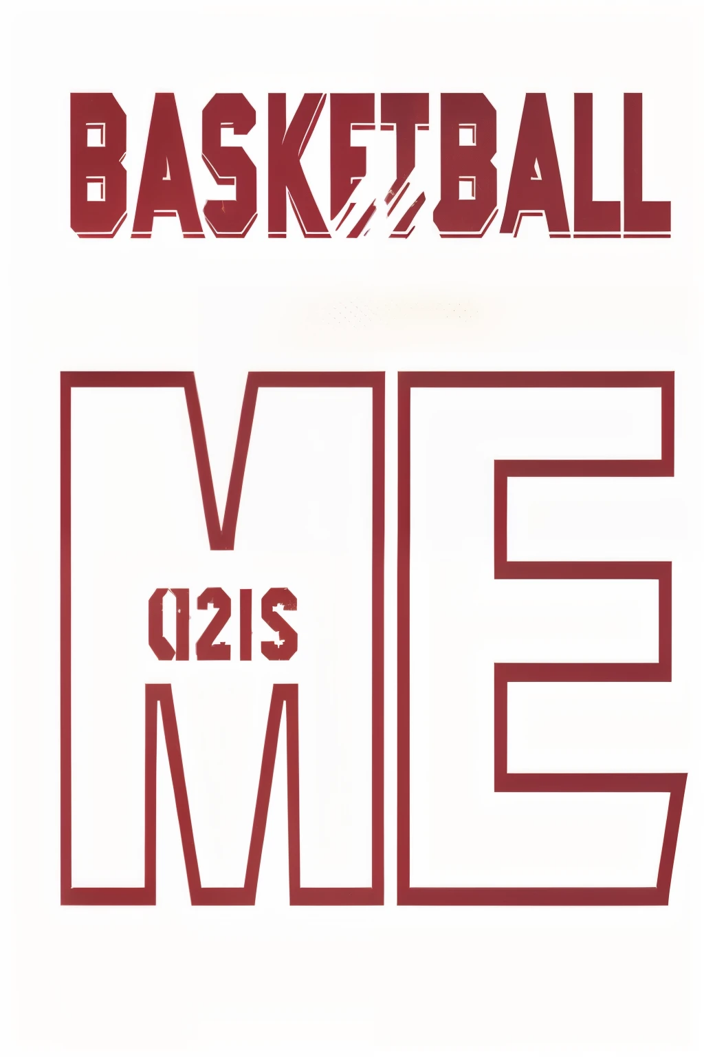 Retro American sports style logo，logo，a close up of a basketball logo with a basketball ball, Using Photoshop,