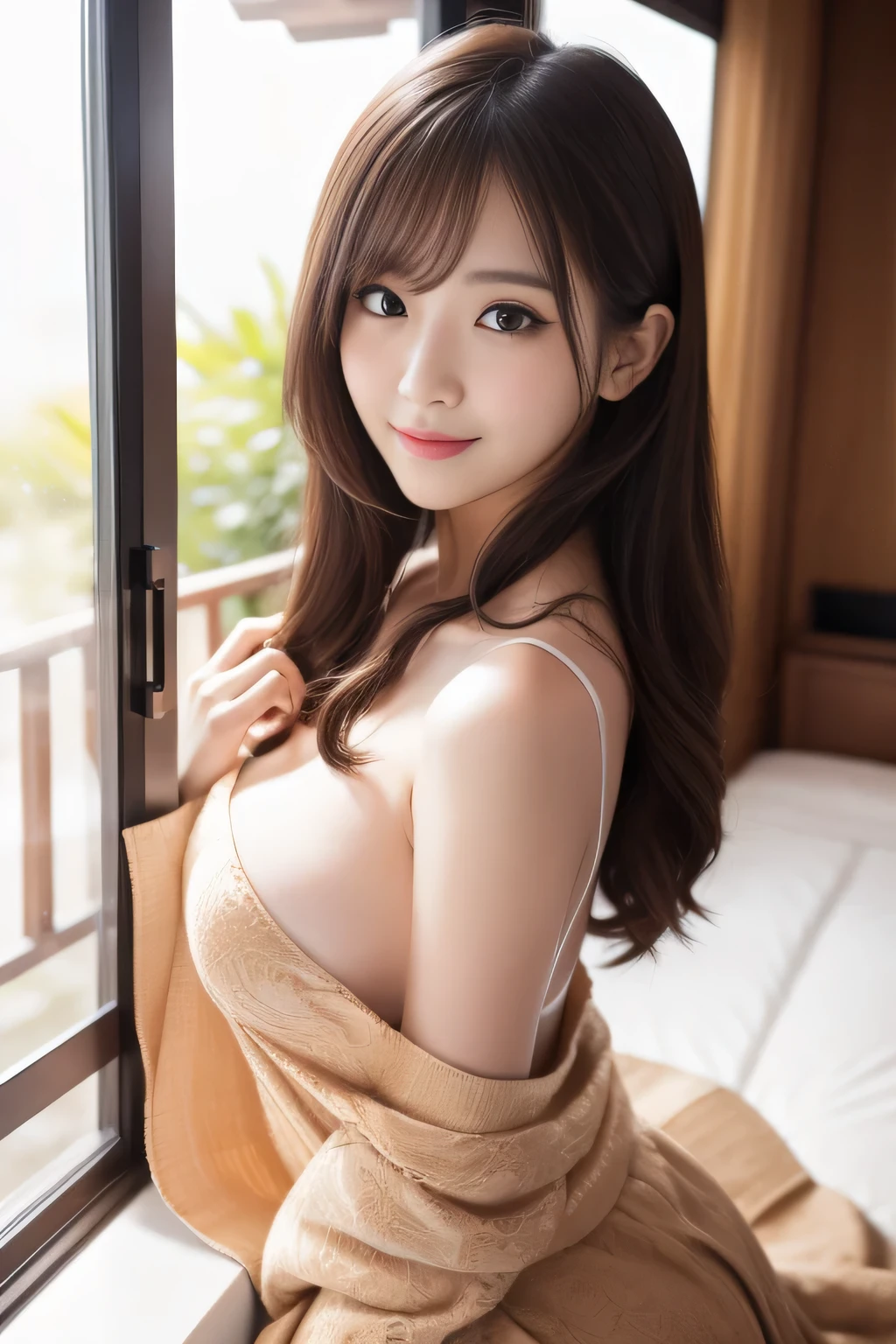 (The beauty created by AI is the best、I was impressed)、Amazing appearance and beauty、masterpiece、Japanese Le Body Esbian、Great affection、(high-level image quality,hightquality,8k picture),Sexy Idol、In the wilderness、In a natural、Idols do not stop、Idols are amazing、I love you and want to unite、Smile、Lively、(Every heart was trembling)、