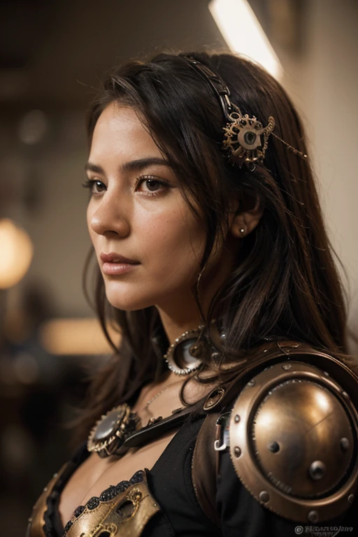 Meccog, tiro completo, corpo inteiro, melhor qualidade, master part, ultra high-resolution, (fotorrealista, clivagem, Meias, Luvas, seios perfeitos, Steampunk, sedutor:1.4), Cinema lighting, (a best long shot photo of a mechanical girl),(Koh_Amberheard:0.9), insanamente detalhado face, fantasia criatura scifi, hyper realistic, Steampunk, design intrincado, insanamente detalhado, detalhes finos,
