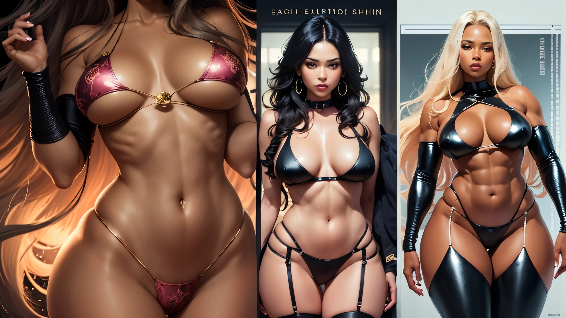melanin skin, hyper realistic, deep dark melanin, ultra photo realistic, mood: (Amazing, Epic, Ideal, Fashion, Shocking, , ). overview: Noni Zondi as Amber Rose: Picture the remarkable silhouette—a celebration of feminine allure with ego-boosting hips and thighs that exude confidence and power. Noni Zondi transforms into the epitome of allure, carrying the weight of twice the width in her hips with unmatched charisma. This portrait transcends conventional standards, redefining beauty with a dark skin Moor Woman at its heart. physique: bottom heavy, legendary. feminine curvature: huge ego hips, thick accent thighs, but with twice the width in her hips, curvaceous simplicity, bold curves --auto --s2