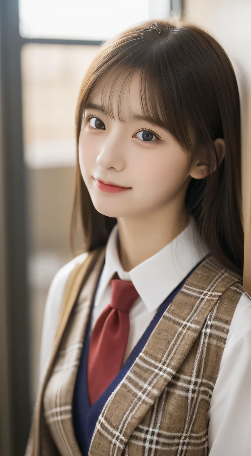 tmasterpiece,top-quality,offcial art,High Definition CG Unity 8K Wallpaper High School Girl,Very delicate beautiful,超hight resolution,(realisticlying:1.4),Golden Hour Lighting,(full body Esbian),in class room,(Platinum Shorthair:0.8),(Pretty eyes),looking at viewert,facing front,Twin-tailed hair, ssmile,JK Skirt(Plaid),Petite bust,high-school uniform,neck tie, closeup cleavage, tmasterpiece, best qualtiy, RAW photogr, realisticlying, faces, incredibly absurd res, depth of fields, hight resolution, ultra - detailed, finedetail, Very detailed, 非常に詳細な目とfaces, Sharp pupils, pupil realistic, tack sharp focus, cinmatic lighting