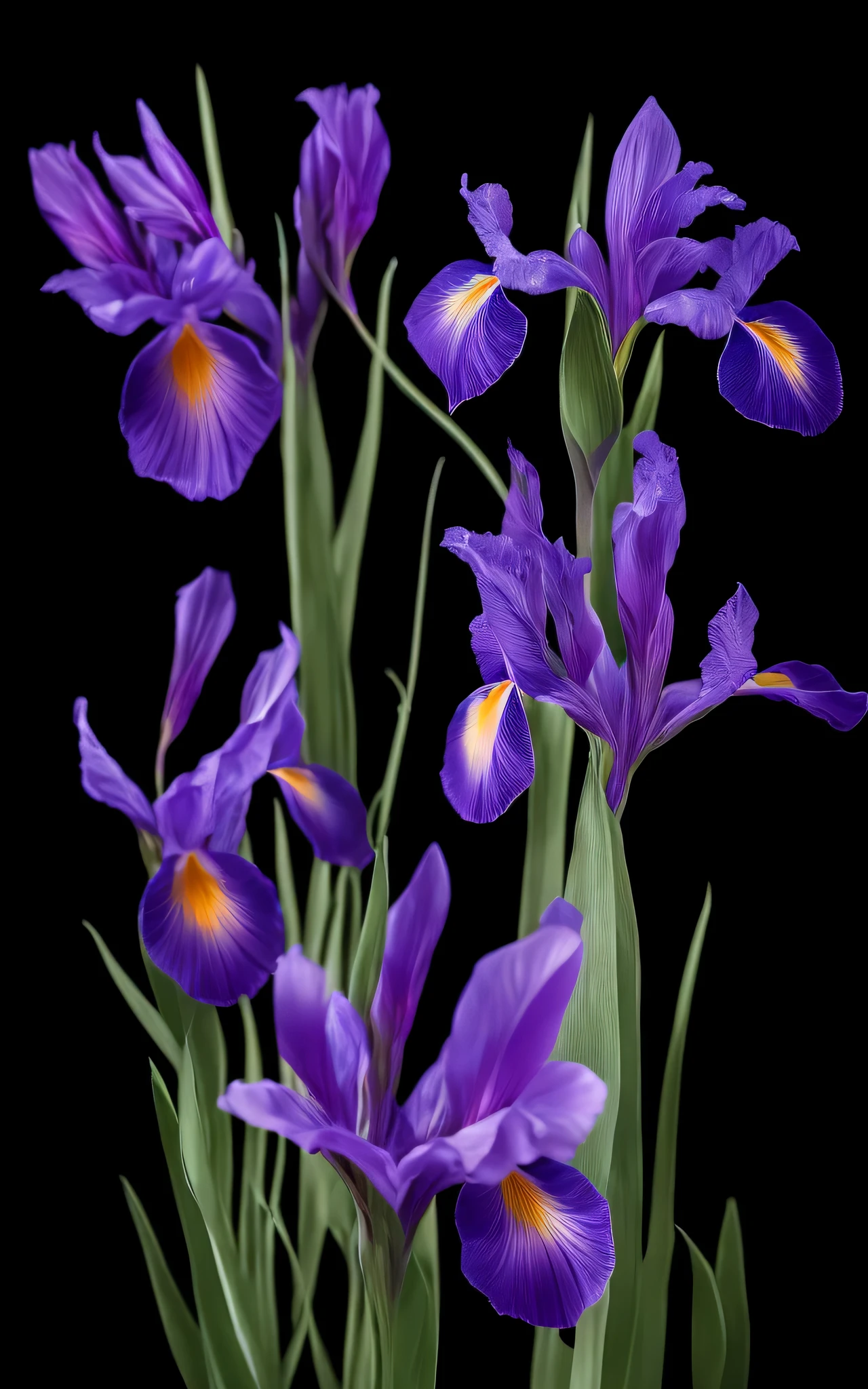 8K resolution, gothic debate art, (Iris+Transparent flowers),super transparent、聖なるoptic、美しいスペクトルoptic、Petal brilliance、flashes、dark backgrounds、透明なopticの滴、反射optic、发光、opticが流れる、optic学系、portrait profile、foco nítido、magia、Convoluted、A hyper-realistic、Fantasia、Composition、optic、Trending in art stations、pearls、Silver vapor Patronus cloud、腐食性の包み込みoptic線のファミリー、8K、 Urea Air 23V4 Upright