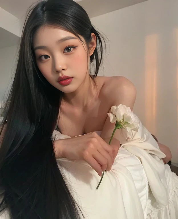 Hay una mujer con cabello largo y negro posando para una foto, Beautiful Asian girl, Hermosa modelo china, Asian girl, Beautiful asian female, asian features, an asian female, Asian girl with long hair, Hermosa mujer surcoreana, Xision Wu, a young asian woman, asian women, Hermosa joven coreana, asian female, Chica china, Gongbi