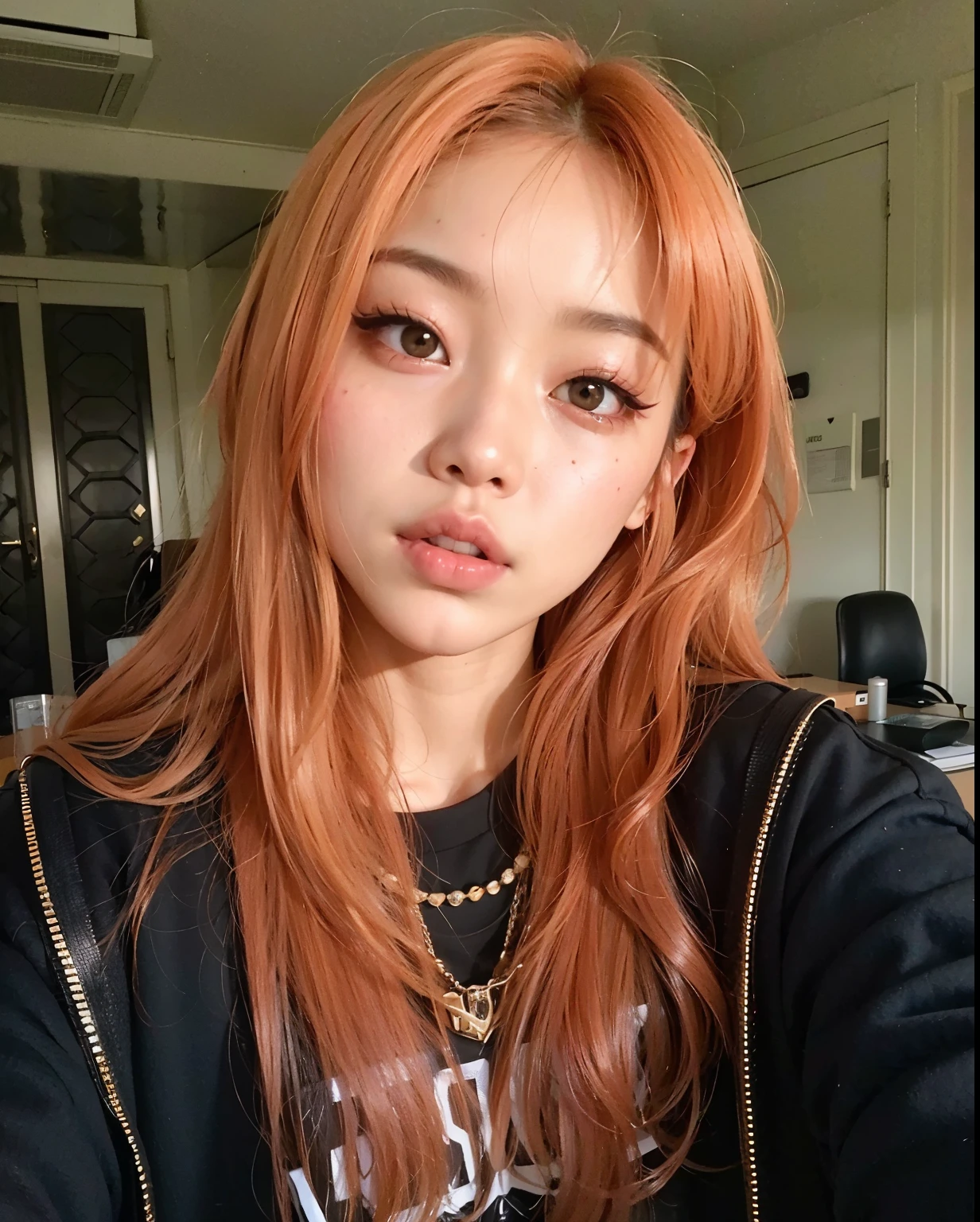 um Close up de uma mulher com cabelos longos usando um top preto, Ulzzang, cruel korean goth girl, Jisoo do Blackpink, Jisoo Blackpink Retrato, Jisoo do Blackpink, menina coreana, linda mulher coreana jovem, Retrato de Jossi do Blackpink, Asian girl with long hair, Mulher sul-coreana bonita, jossi do blackpink, mulher coreana jovem bonita, Jennie Blackpink