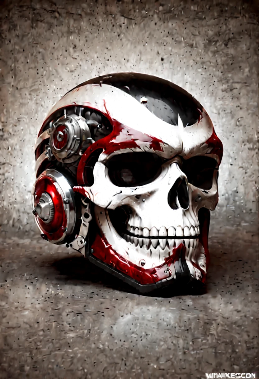 Harley Davidson logo design,t shirt design,beefy style,design only,white background,no model,professional,high contrast,high-res,ultra-detailed,vivid colors,metallic accents,sharp focus,edgy,dynamic composition,gritty texture,rough brush strokes,mechanical elements,chrome effect,classic typography,retro style,distressed look,aggressive lines and curves,3D rendering,striking visual impact,dark shadows,strong branding presence,monochromatic palette,industrial aesthetic, helmet skull