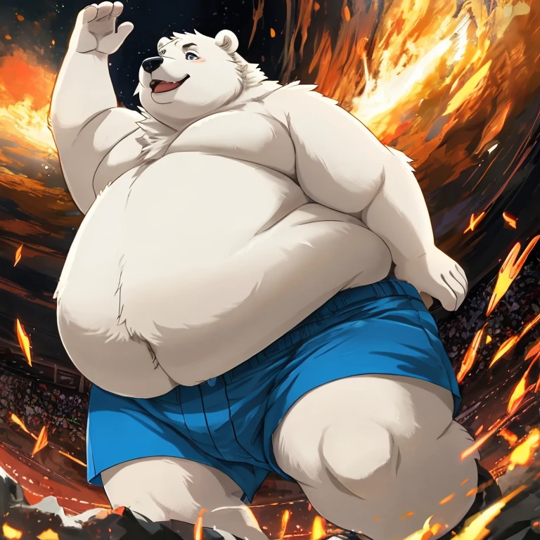 Obese, Overweight male, anthro, polar bear), facial scar, fluffy, hairy, red eyes, (by dramamine:1.4), tavern setting, drinking, drunk, happy, barstool, bar, bulge, BREAK
(detailed background), (high detail:1.2), film photography, RAW candid cinema, realistic, analog style, best quality, ultra realistic, 8k