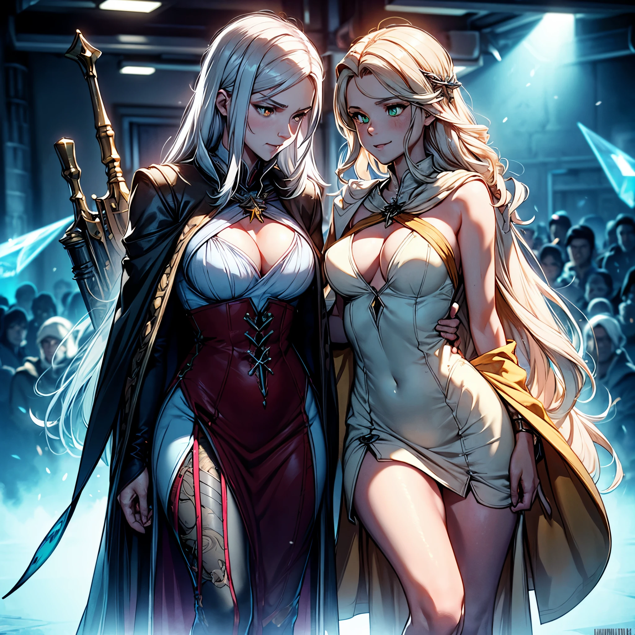 Henry_Cavill as Geralt_de_Rivia The_Witcher Amulet Wolf Yennefer_as_Anya-Chalotra Witch outfits Cirilla-Fiona_as_Freya-Allan Magic-Missiles Urban deep path equirectangular Kingdom Portal Fringilla Tissaia Triss Francesca Van_Gogh Masterpiece ultra UnrealEngine5 Cinematic_Lighting meticulously intricate ultra_high-details ultra_high-def ultra_high-res ultra_Photo-realistic ultra_high-quality ultra_sharpness focus accurate max perfection reflex extreme improved Octane-rendered opengl-shaders glsl-shader UHD XT3 DSLR HDR romm rgb pbr ombre analogique color-coded shading 3DCG fxaa global illumination cgi vfx sfx fkaa txaa rtx ssao post-processing post-production cell-shading augmented tone-mapping sundrop contre-jours optimal sunLight luminescence volumetric lightning contrast "Heavy Metal" theater Will-o'-the-wisp Divine gold God dazzling Cosplay Fancy Vivid Yellow Admiral Symmetrical ((muscular King Athletic extatique Tamned Skin gorgeous sensual Effects Cheekbones Embarrassed redderer eye-liner saphirs saturate ultra_beautiful_eyes dark black pupils brown iris lazulis turquoise mouth open tongue teeth obvious smile howling Floating Jacket Eccentric Cape onyx Shoulders-Off Shirt Lace Clavicles White Papillotes embroidered satin red thick leather felt skirt matching ample swinging spinel navel waist reveal belt-chastity heart diamond padlock silver agate bristles scarlet pubis-hairy indigo silk snap garters thighs legs boots)) ๐๐ฆ๐นโค(๐๐ฉ๐๐โ๐๐ก๐
)๐ช๐ข๐ก๐ nickel fleuraison bees tin incandescentes CGSCOSITY chef-d' tattoo Cristallines hearth rubis invoque monster bee blast flash blow glow plasma opale straight heavy chrome flat lava bands Tourmaline floraison beholder strange population Earth mirror handcuff glass transparent graduated reflection Bruce_Weber sex "luis Royo" naked nsfw varied multi etc. --v 5.2 --s 1000 --c 20 --q 20