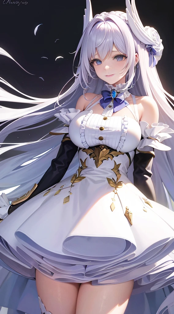 (((Highest品質、masterpiece、Normal body、8k、Detailed face、Ultra-precision、Normal hand、通常のrefer to、5refer to、Highest)))Golden and silver hair、Princess、Absolute existence、twilight dress、White and black skirt、Shiny Tiara、Metal Boots、Death's Scythe、Game Size、grim Reaperの鎌、disaster々New Scythe、disaster々aura、Reap the Soul、death penalty、grim Reaper、grim Reaper、collapsing universe、Dimensional Destruction、The End of the Galaxy、Ready for battle、Death's Scytheを振りかぶる、He lowered his waist, With a scythe in each hand、Swing it over your shoulder.