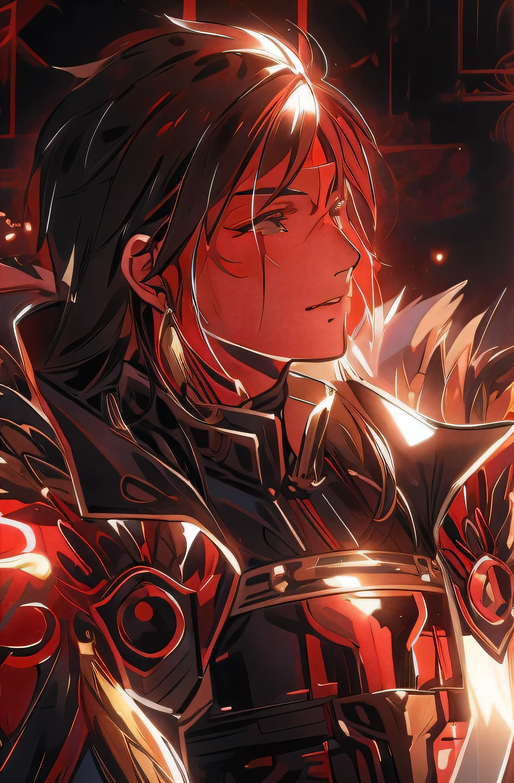 anime style images:One in armor、Positive roman man holding a flower in his hand, I am the point, casimir art, Sajimi, fireemblem, The handsome guy who kills demons, , edelgard from fireemblem, Illustrations by Soejima Shigenori, bian lian, Very detailed and beautiful fan art, a human male paladin
