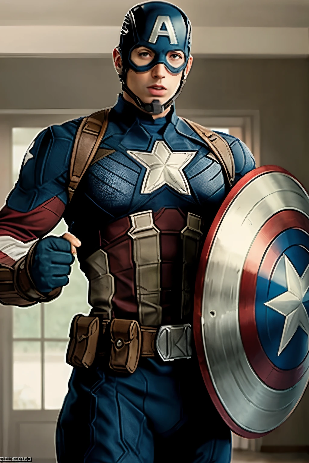 Captain America taking out his big dick