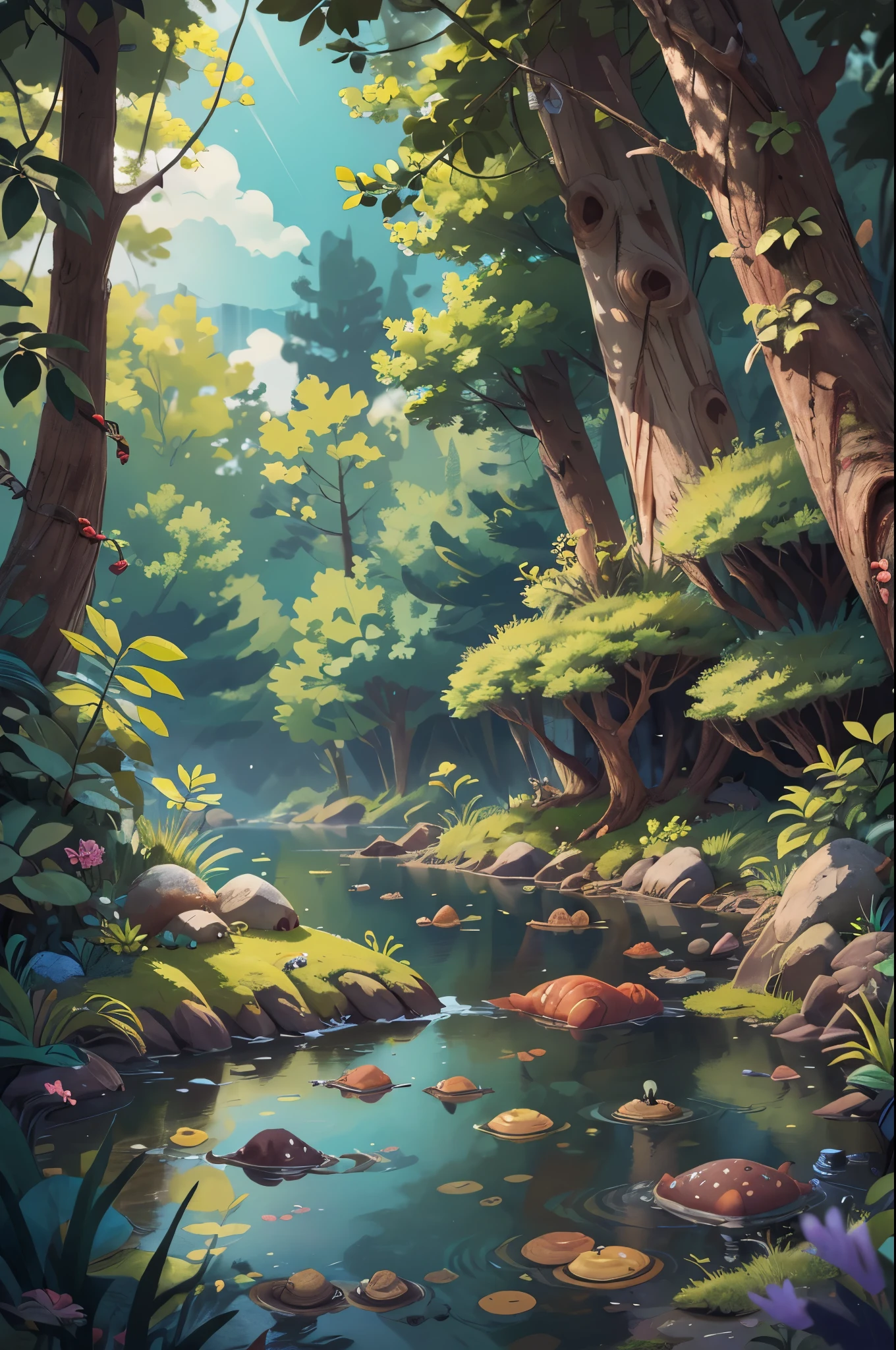 Porcupine camping,Intertidal Zone,KIDS ILLUSTRATION,