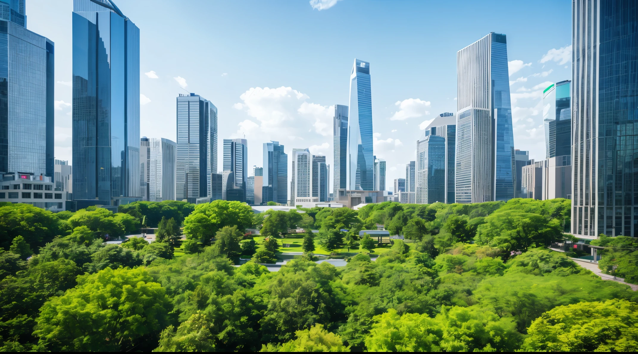 City of the Future、Tower Mansion、Morning scenery、optic、futurIstic city map、8K、high-level image quality、high-detail、レーザーoptic線を使用したリアルな画像のガラスの建物、緑化さIsた、highrIse buildings、a parK、Wagas、Green nature、futurIstic bacKground、A surreal science city lined with giant science、Super Resolution、Aspect ratio Is 16:Is:9,masutepiece, Anatomically correct, Super Detail, High quality, Best Quality, 8Kんで, 16Kんで,wide々space arrangement