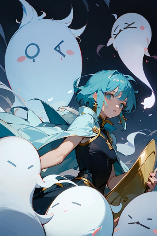 Gintama画风，Interesting tribute，《Saint Seiya》The phoenix Ikki in is right behind the girl，Interesting ghost story，《Gintama》Kagura inside is telling ghost stories