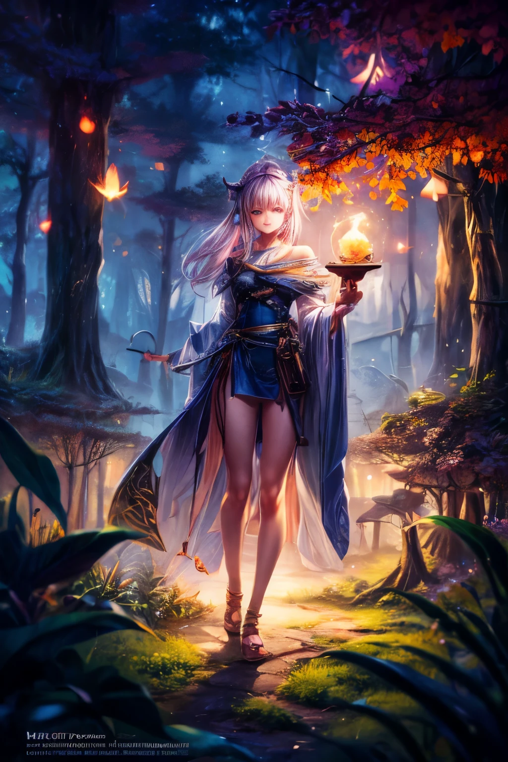 masterpiece, best quality, high quality,extremely detailed CG unity 8k wallpaper, An enchanting and dreamy scene of a fantasy forest, (with towering trees), (pink),glowing mushrooms, and hidden fairy glens, creating a sense of mystique and enchantment, BREAK, (1 cute girl, solo, chasing fireflies:1.5, full body), artstation, digital illustration, intricate, trending, pastel colors, oil paiting, award winning photography, Bokeh, Depth of Field, HDR, bloom, Chromatic Aberration ,Photorealistic,extremely detailed, trending on artstation, trending on CGsociety, Intricate, High Detail, dramatic, 1girl, xinniang,qbxjl,backlight