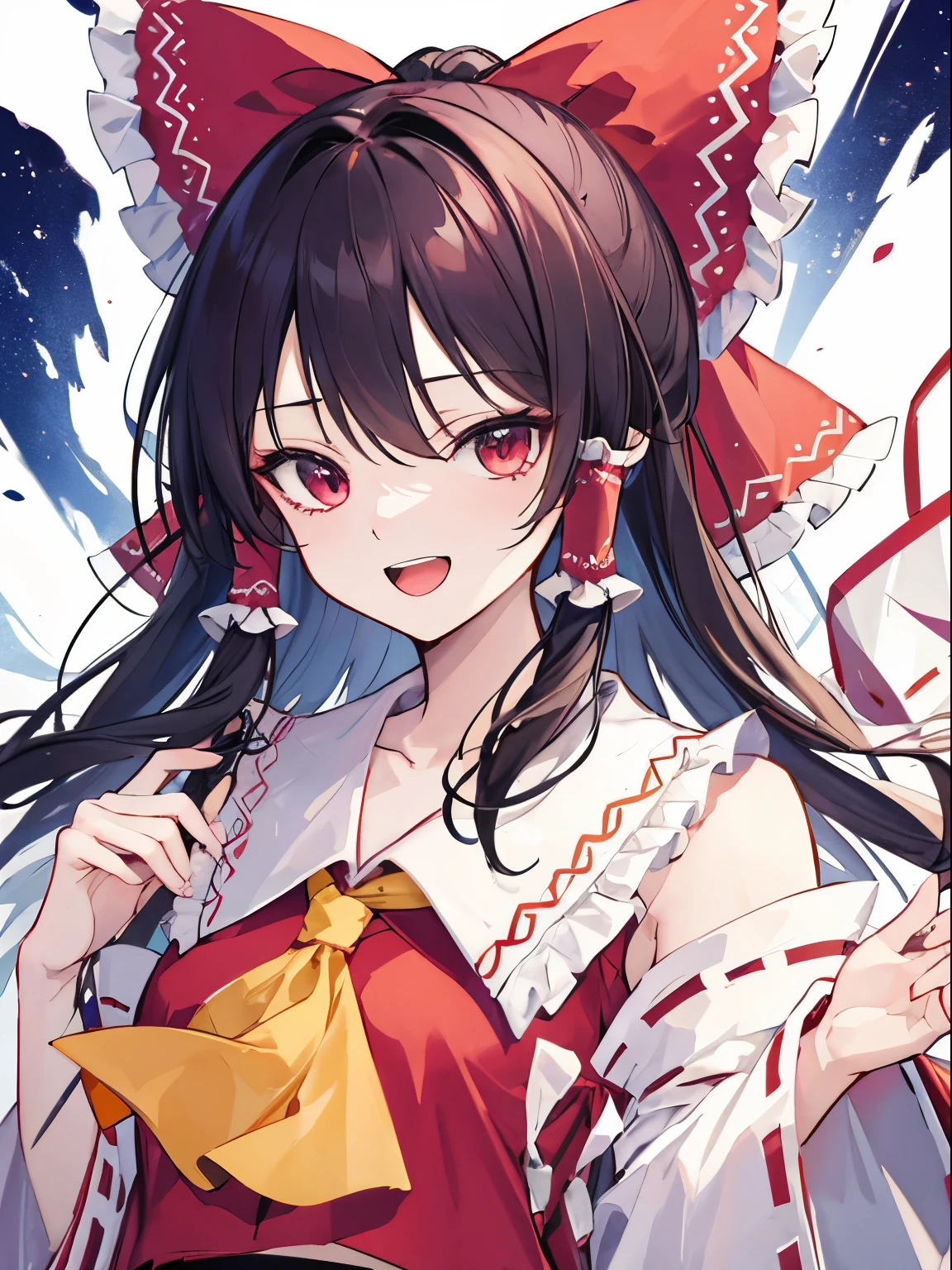 Hakurei Reimu,Touhou project, laugh