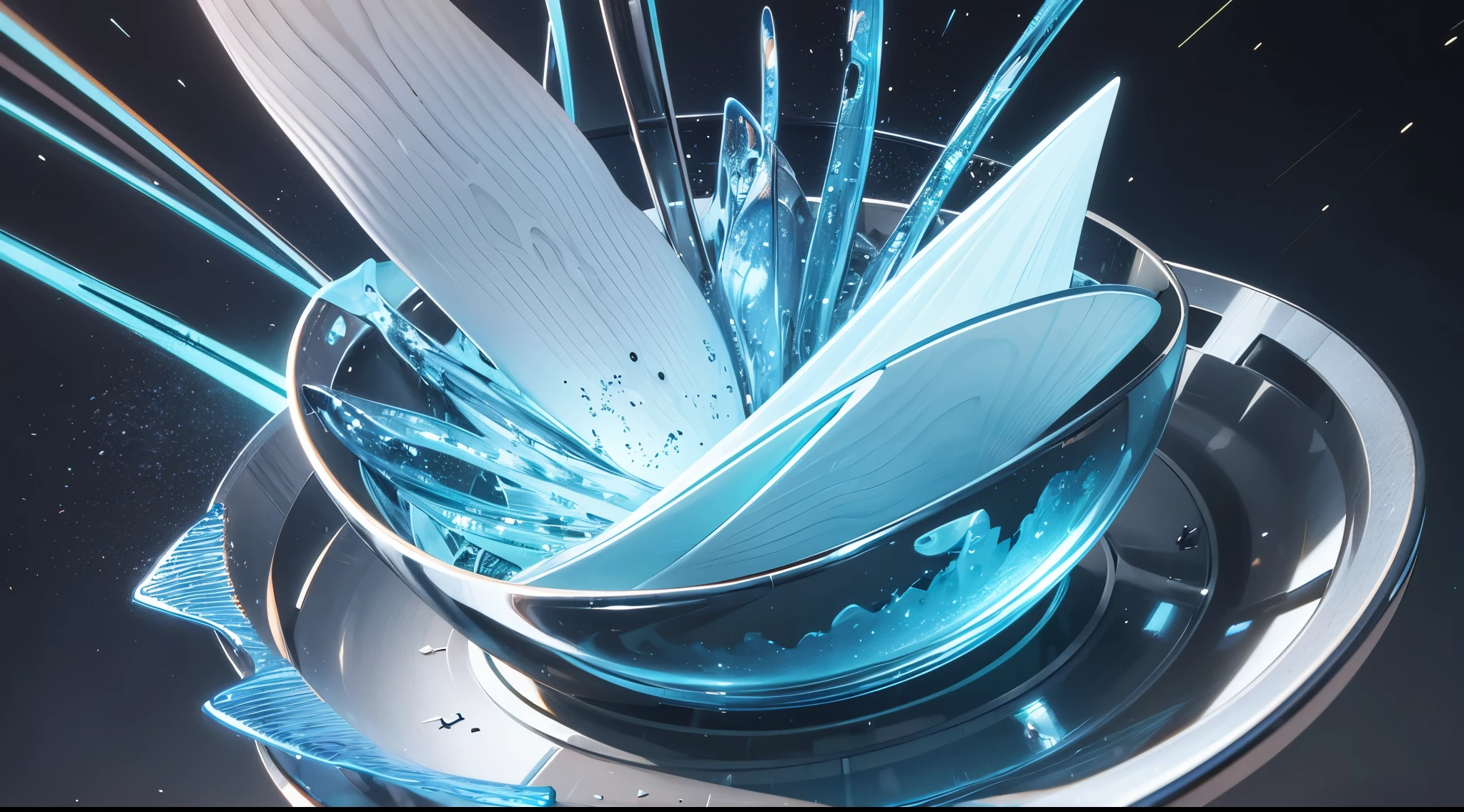 Engaging 3D visualization featuring stunning graphs、glinting