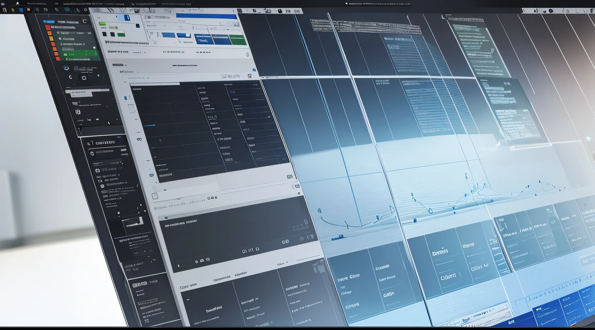 Engaging 3D visualization featuring stunning graphs、glinting