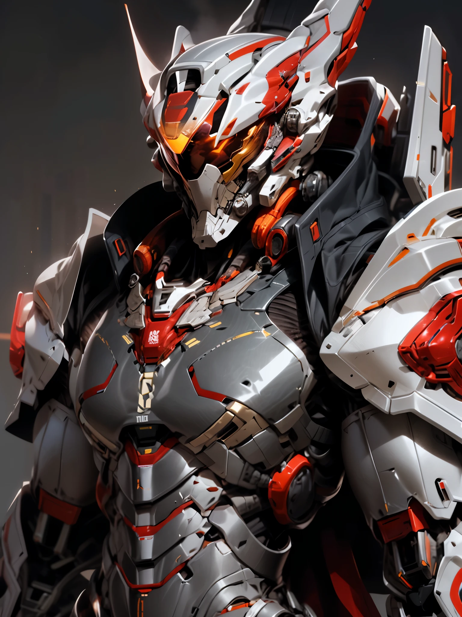 (((An epic and visually stunning digital anime masterpiece featuring a sylphlike masculine ((male:1.5)) decorated military dieselpunk cyborg soldier clad in a sleek yet tactical armored yet decorated leather military trench coat:1.2))), (((flat masculine male chest:1.5, mechanical full head helmet, mecha helmet with a narrow polarized orange visor:1.5))), (((the character adorned in a (scifi tactical armored open front trench coat with a built in exoskeleton) (over a form fitted armor plated yet super sleek and revealing under suit with waist cut outs), the armor plating on the upper arms and shoulders beautifully engraved))):1.4. The image showcases the intricacies of the character’s armor and clothing:1.5, ((capturing their flamboyant essence and heavy mecha aesthetic:1.2)). The character also possesses an androgynous charm, (((with slim yet heavily muscled physique:1.2, sylphlike with a sleek waist, toned yet beautifully sleek cybernetic arms:1.3, mechanical arms and legs:1.3, mecha muscles:1.3))), looking at viewer, (((brass metal armor and brown leather, dieselpunk:1.3))), (((depth of field, cinematic lighting, chromatic aberration, ray tracing, UHD, masterpiece, top of head covered, super detail, high details, high quality, award winning, 8k, highres, halo)))